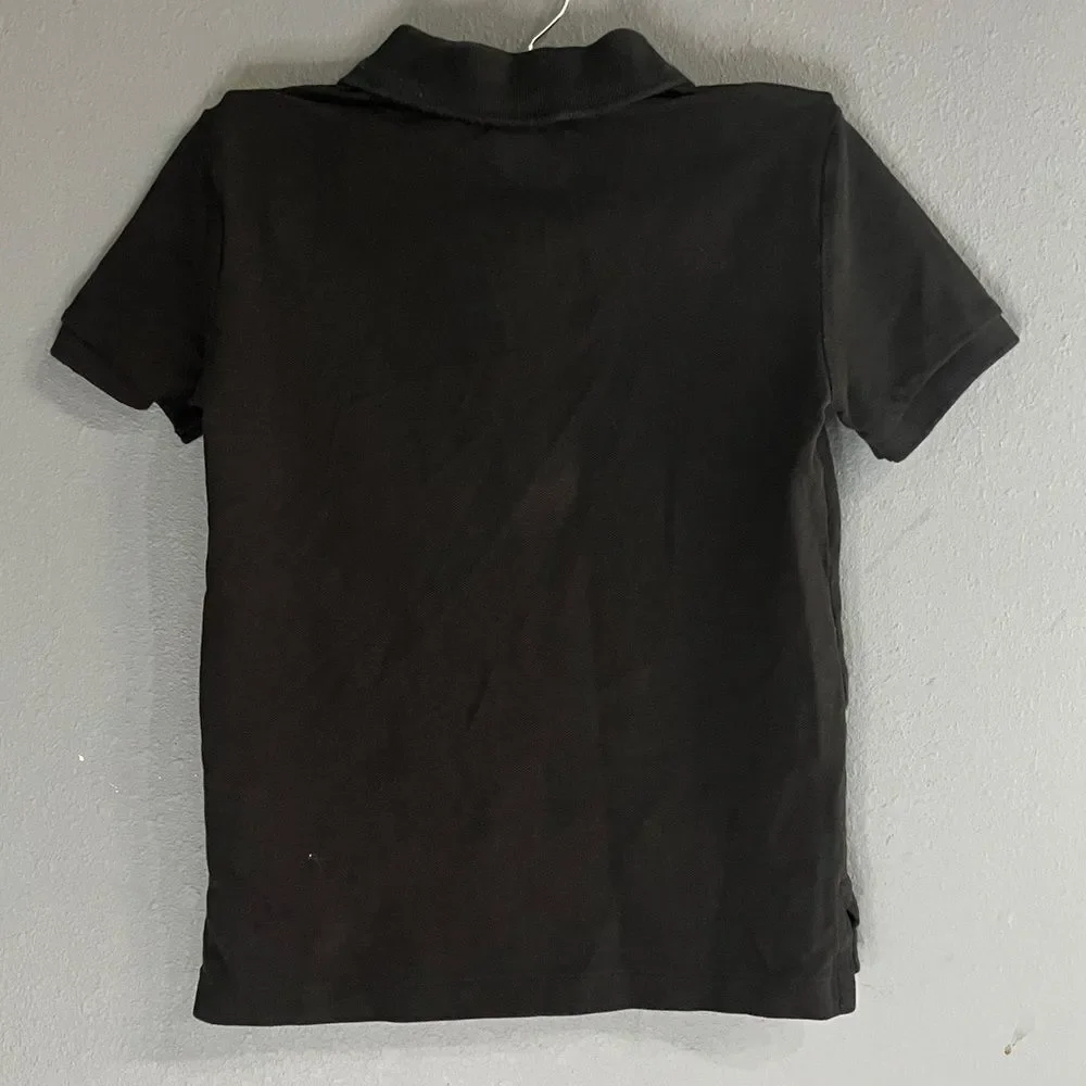 Ralph Lauren Kids Polo Shirt in Black with Red Logo size 7 #744